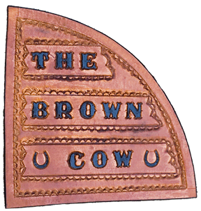 Brown Cow Leather award plaque