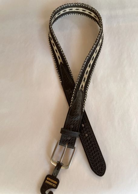 Handmade Braided Horsehair Belt by Colorado Horsehair: click to enlarge