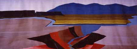 "Taos Canyon" Tapestry by Tina B. Woolley: click to enlarge
