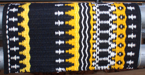 &quot;Eclipse&quot;, A Hand-Woven Saddle Blanket from the Brown Cow Studio in Santa Fe