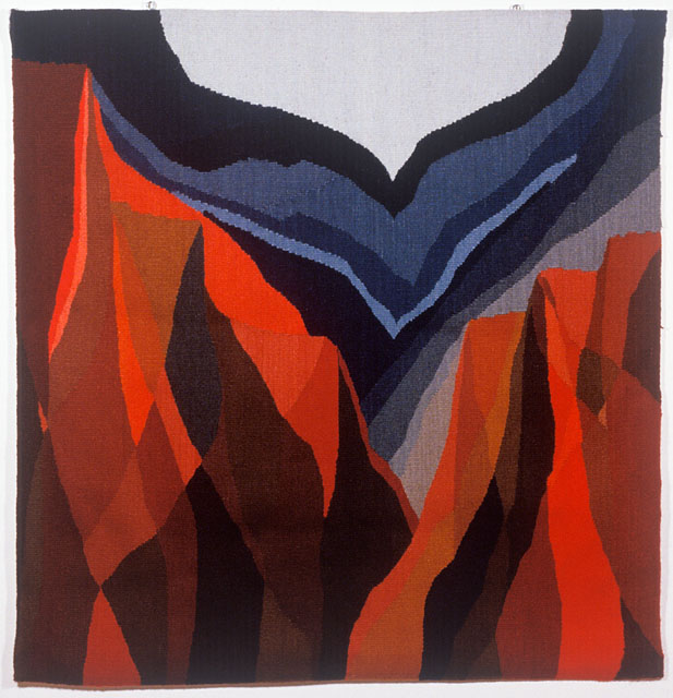 "Abiquiu Ridge" Tapestry by Tina B. Woolley: click to enlarge