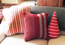 Hand-Woven Sofa Pillows by Tina B. Woolley