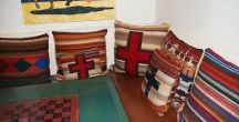 Handwoven &quot;Cross Pillows&quot; by Tina B. Woolley